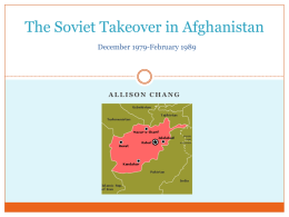 The Soviet Takeover in Afghanistan
