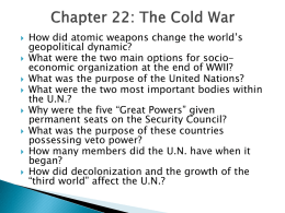 Chapter 22: The Cold War