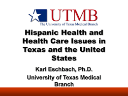 Hispanic Population Growth and Health Care Access in Texas