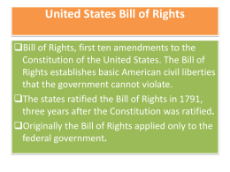 United States Bill of Rights