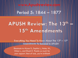APUSH Review: The Election of 1844
