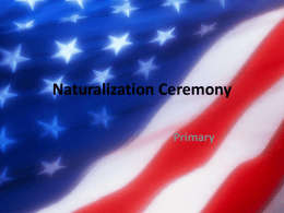 Naturalization Ceremony