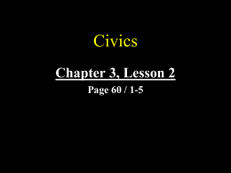 Chapter 3, Lesson 2 Page 60 / 1-5