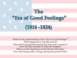 The Era of Good Feeling