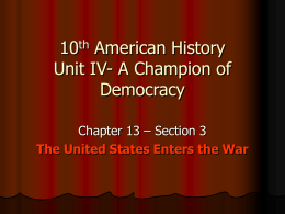 American History Unit II