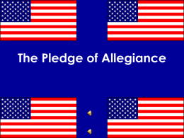 The Pledge of Allegiance - Parkway C-2