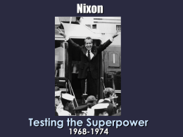 Nixon Presidency PPT