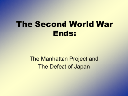 Woo - CHC - WWII - Hiroshima & Nagasaki VE