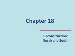 Chapter 18 Reconstruction PowerPoint
