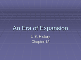 An Era of Expansion