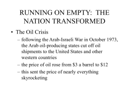 running on empty: the nation transformed
