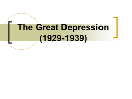 What was the Great Depression? The Great Depression