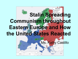 Stalin Spreading Communism throughout - 6thgrade