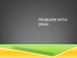 Problems with Spain - Plain Local Schools