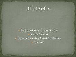 Bill of Rights - Digital Chalkboard