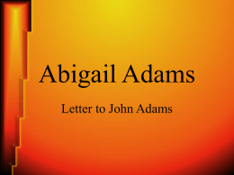 Abigail Adams - Worth County Schools