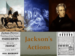 Jackson`s Actions PowerPoint