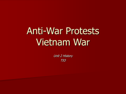 Anti-War Protests Vietnam War
