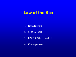 Chapter 13 Lecture - Law of the Sea