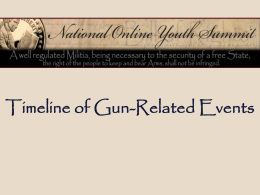 Activity 3: Timeline of Gun-Related Events
