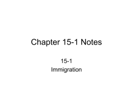 Chapter 15-1 Notes