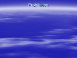 Prohibition - MrDchshistory