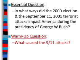 George W. Bush and War on Terror (PowerPoint)