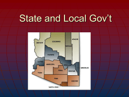 State and Local Gov`t - Chandler Unified School District