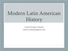 Modern Latin American History