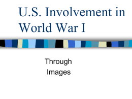 U.S. Involvement in World War I