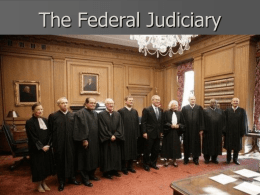 The Federal Judiciary