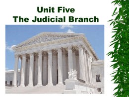 Gov`t - U 5 Judicial Branch