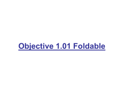 Objective 1.01 Foldable