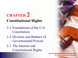 CHAPTER 2 Constitutional Rights