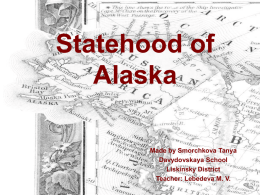 Statehood of Alaska