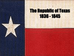 The Lone Star Republic 1836
