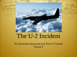 The U-2 Incident - MsMeeksHistoryClass