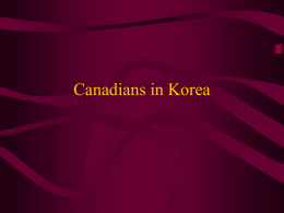 Canadians in Korea