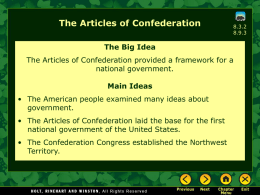 Articles of Confederation