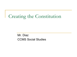 Creating the Constitution 8.2 PowerPoint