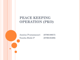 Peace-Keeping Operations