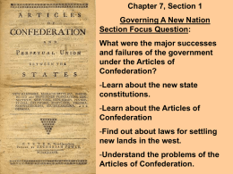 Why did the Articles of Confederation fail? Courts