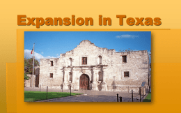 Expansion in to Texas