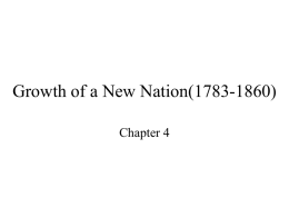 Growth of a New Nation(1783