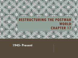 Chapter 17 The Cold War Powerpoint