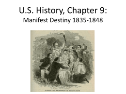 Chapter 9 — Manifest Destiny