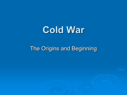 Origins of the Cold_War