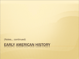 Early American History