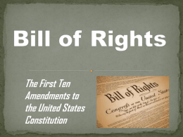 Bill of Rights - BussiereHistory