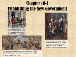 Establishing the New Government